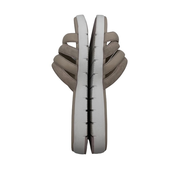 Cole Haan Zerogrand Tan Beige Multi Strap Slip On Sandals Size 8 1/2 Women's - Picture 6 of 9